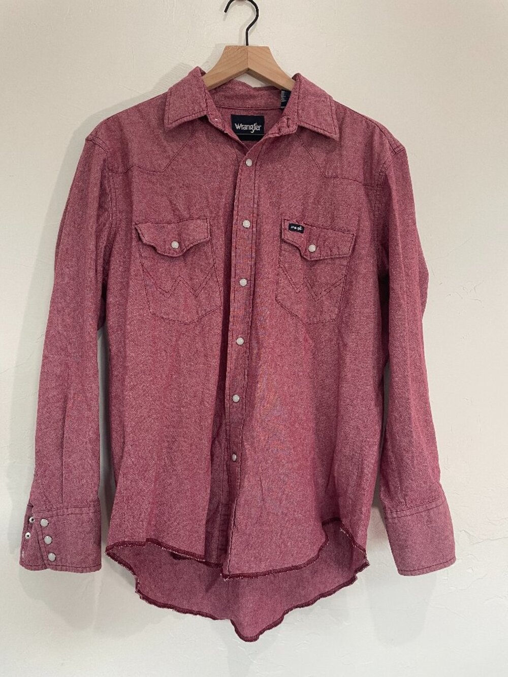 Mens Wrangler pearl snap shirt